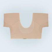 Een flatlay productfoto ANTI ZWEET COLLEGE TOP in wit van ConfidenceForAll achterkant