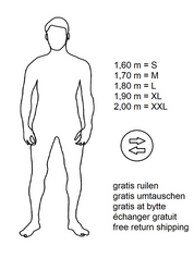 Størrelsestabel ANTI-SVED SKJORTE HERRE – Undershirts – ConfidenceForAll