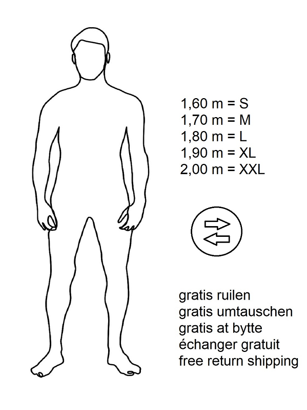 Størrelsestabel ANTI-SVED SKJORTE HERRE – Undershirts – ConfidenceForAll
