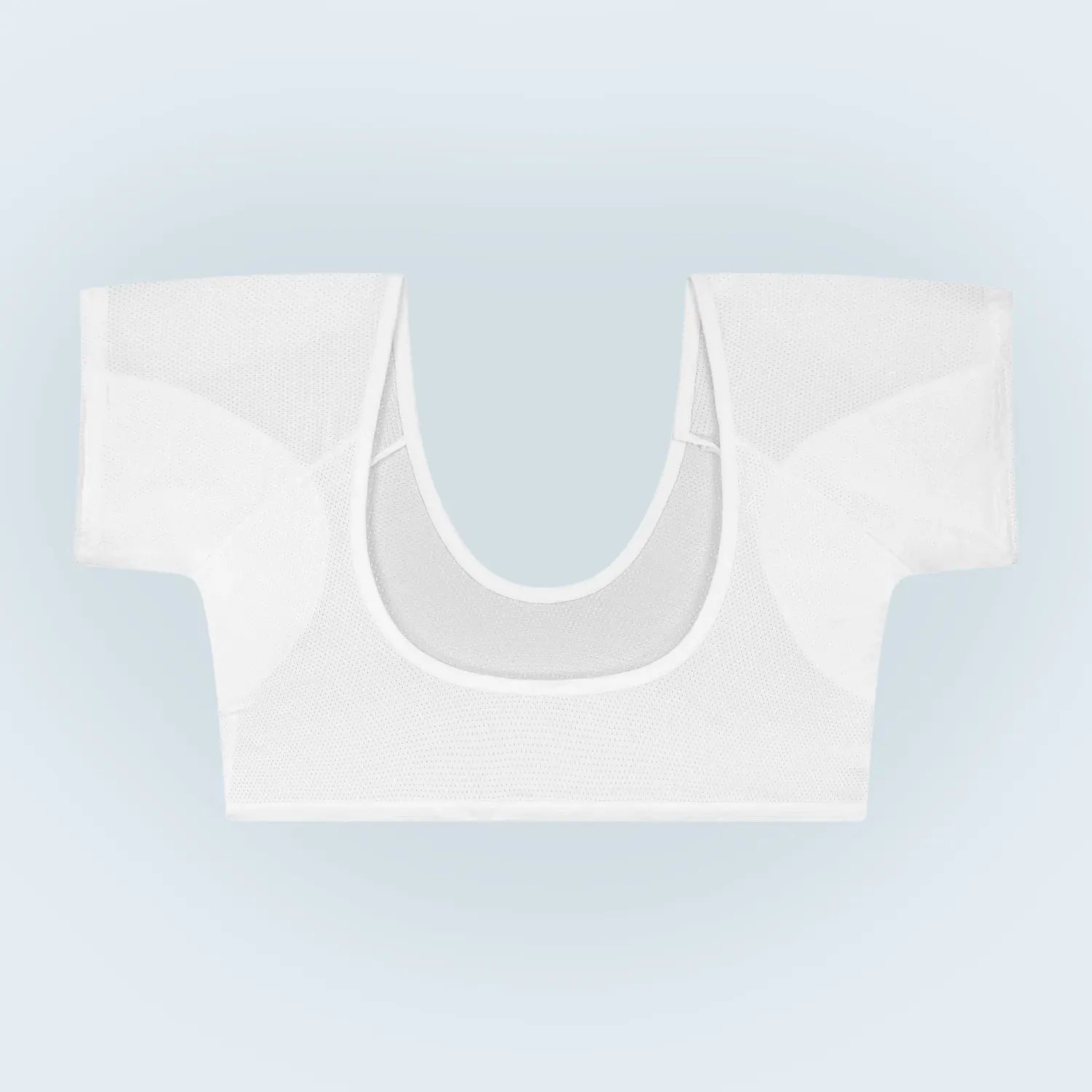 Een flatlay productfoto ANTI ZWEET COLLEGE TOP in wit van ConfidenceForAll voorkant