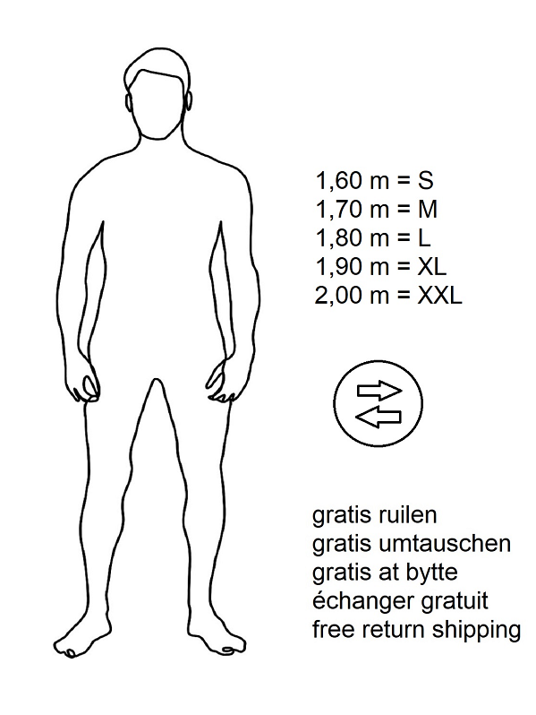 maattabel mannen